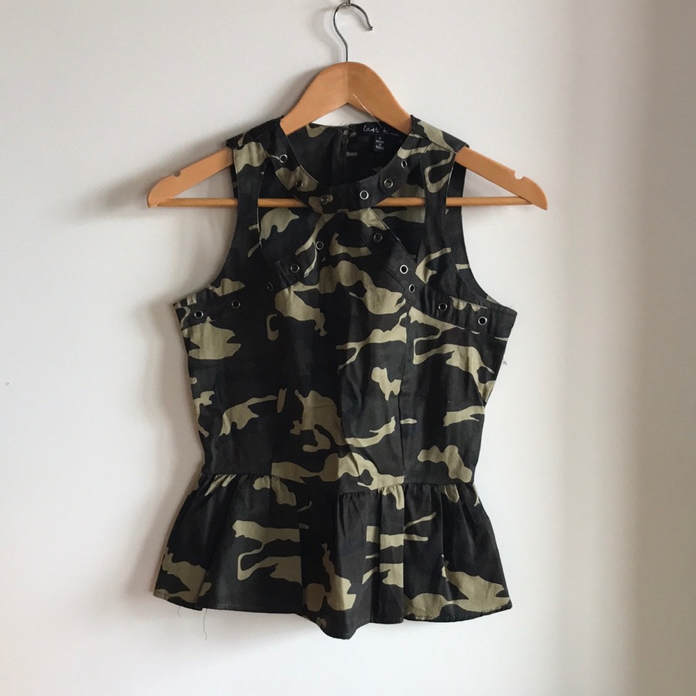 Camo blouse